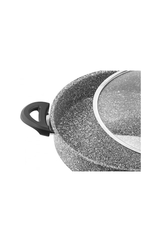 Taç Ultra Granit Basık Tencere 22 Cm Kırmızı