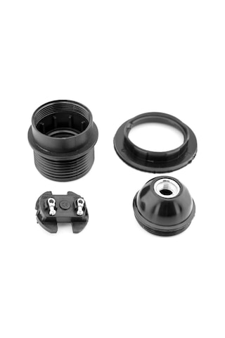 Duy Bakalit E-27 Yarım Diş, Siyah