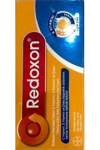 Redoxon Üçlü Etki C Vitamini + D Vitamini + Çinko Efervesan 30 Tablet