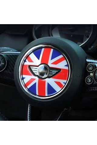 Mini Cooper F Serisi Uyumlu Direksiyon Göbeği Sticker Union Jk F5
