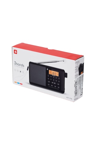 UltraTekno KTF - 1715 Dijital Göstergeli Alarm Saatli El Radyosu