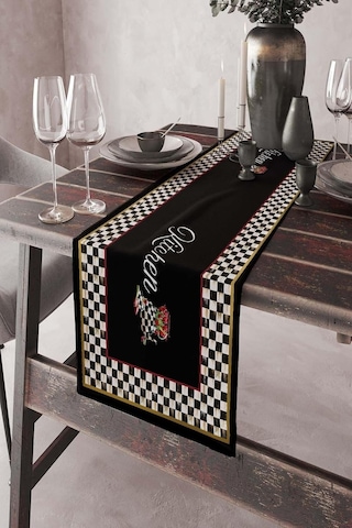 40x140cm Dokuma Leke Tutmaz Premium Tay Tüyü Kumaş Masa Örtüsü Kitchen Mutfak Runner Rnr435 Açık Bej
