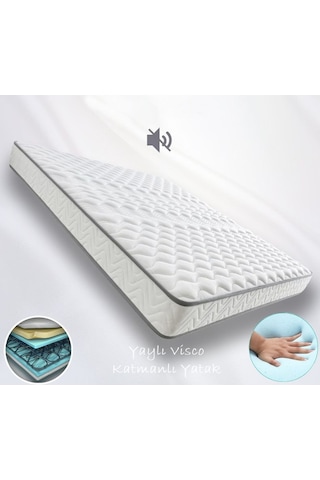 Uzunbebe Midilife Smartbed 90X190 Ortopedik Yaylı Visco Yatak Visco Yatak