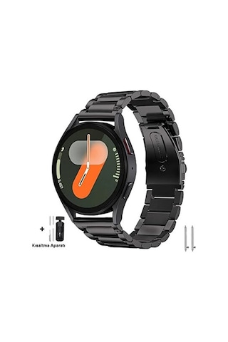 Samsung Galaxy Watch 4 5 6 7 Fe 40 44 Classic 42 43 46 47mm Paslanmaz Çelik Metal Baklalı Kordon