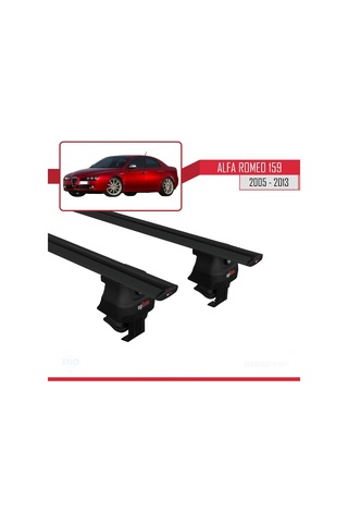 Alfa Romeo 159 2005-2013 Arası İle Uyumlu Ace-4 Ara Atkı Tavan Barı Siyah