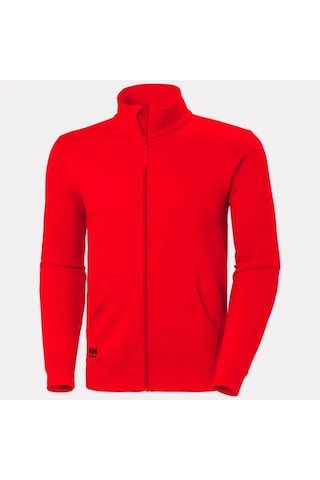 Helly Hansen Workwear Klasik Zıp Sweatshirt -79326 130-hh Kırmızı/siyah Hh Red/black