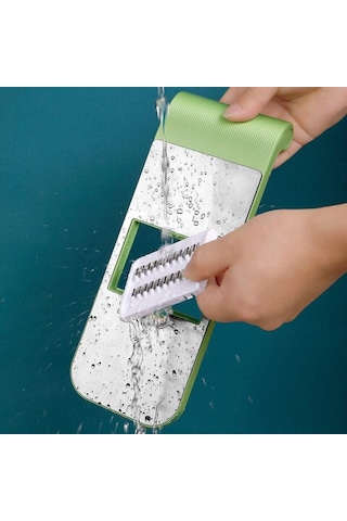 Kırmızı Sebze Kesici Çok Fonksiyonlu Dilimleme Patates Parçalayıcı Artefakt Ev Mutfak Patates Dilimleme Rende Parçalayıcı Kırmızı