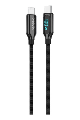 Özel Seri Hızlı Ekran Mobil Xcc8406 100w 5a Usb-c To Usb-c Hasır Şarj Kablosu