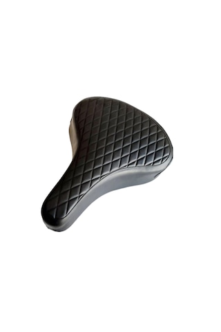 Bisiklet Sele Koltuk Geniş Model Yaylı - Siyah