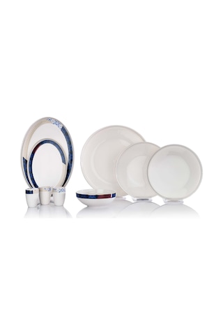 Schafer Adel Motif Yemek Takımı-56 Prç.-Platin