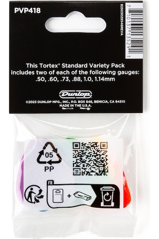Jim Dunlop Tortex Standard Pick Variety Pack - 12 Pack 12li Pena
