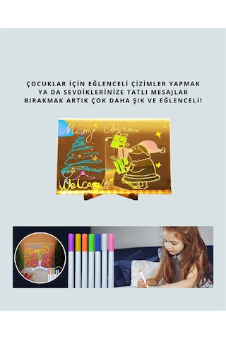Cosmotex Işıklı Yazı Tahtası Şeffaf