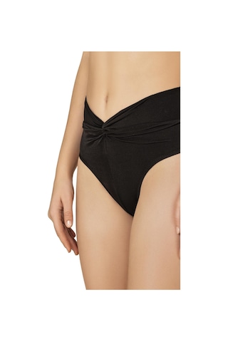 Endeep Kadın Düğüm Detaylı Kruvaze Toparlayıcı Kahverengi Bikini Takımı-kahverengi