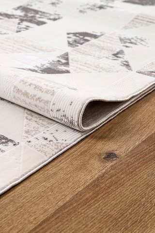Bambu Saten Halı Kilim Salon Mutfak Koridor Yolluk Dokuma Makine Halısı Petra 4 Gri Kahverengi Kahverengi