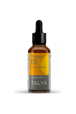 Talya Vitamin D3 İçeren Takviye Edici Gıda Damla 1000 IU 10 ML