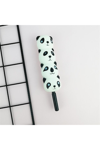 Sevimli Panda Squishy Kalem Beyaz Renkli