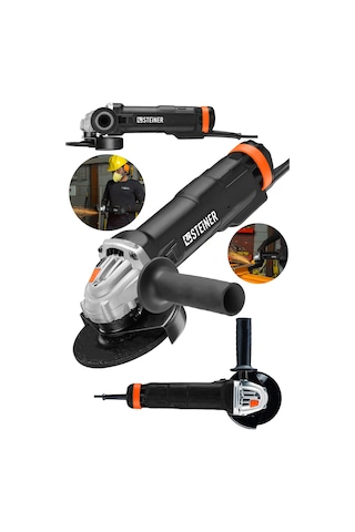 Steiner 4200 W Metal Şanzuman Bakır Sargı Avuç İçi Taşlama Siyah