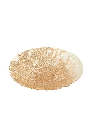 Karaca Home Autumn Dekoratif Tabak Gold