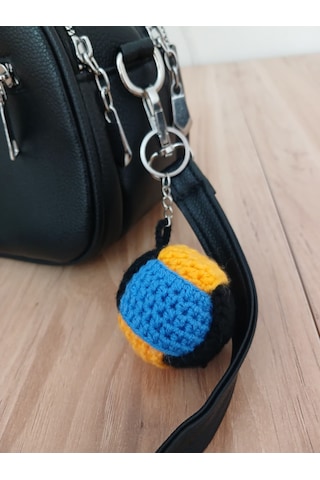 Örgü Amigurumi Top Anahtarlık
