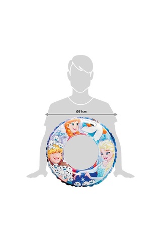 İntex 56201 Frozen Şişme Simit 51 Cm Elsa Anna Çocuk Can Simiti Çok Renkli