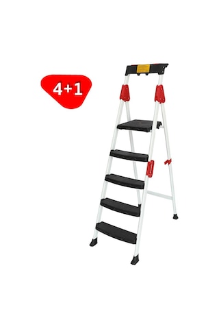 Master 504361 Premium Profil Merdiven 4+1 Basamak 108cm