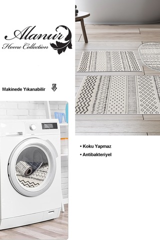 Dekoreko Kaymaz Taban Djt 3 Lü Banyo Paspas Takımı Star Pamuk Karışık Iskandinav F5086 Bej