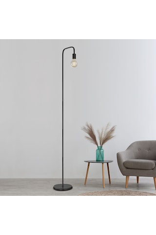 Klara Siyah Modern Tasarım Retro Dekoratif Metal Lambader