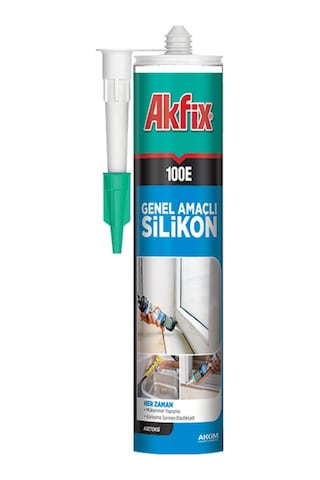 Akfix 100E Genel Amaçli Şeffaf Silikon 280 Mlx24 Adet Akfix 100E Genel Amaçli Şeffaf Silikon 280 Mlx24 Adet