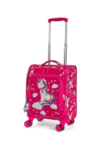 Çocuk Karakterli 4 Tekerlekli Valiz, Eğlenceli Seyahat Arkadaşı - Unicorn Unicorn