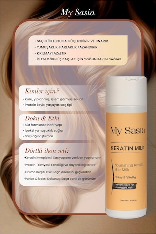 My Sasia Onarıcı Keratin Sütü
