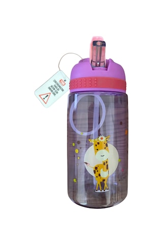 Pipetli Tgb Okul Suluğu - Matara 450 Ml Mor