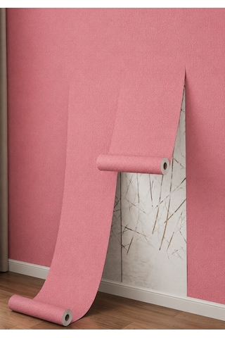 50x280cm Pembe Kendinden Yapışkanlı Isı Ve Ses Yalıtımını Destekler Boyanabilir Duvar Paneli Kağıdı