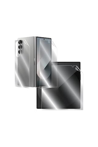 Samsung Samsung Galaxy Z Fold 8 Ultra Uyumlu 2 Ön 1 Arka Body Şeffaf Ultra Koruyucu Nano Jelatin 41189984