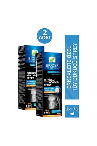 Bioder Tüy Dökücü Sprey Erkek 175 Ml 2 Adet