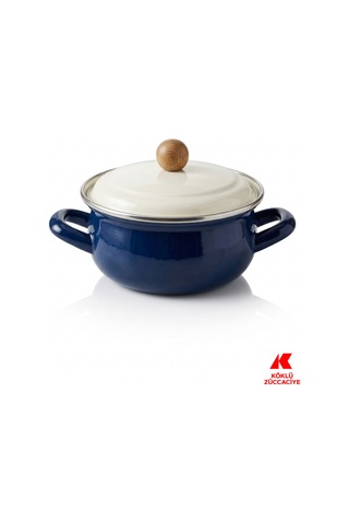 Emaye Mini Tencere Lacivert