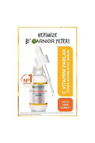 Garnier C Vitamini Parlak 2'li Bakım Seti Kağıt Yüz Maskesi + Süper Aydınlatıcı Serum