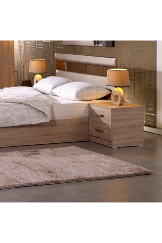 Pasific Home Milas 2 Çekmeceli Komodin Meşe