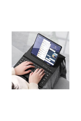 Newface - 973 - Universal Universal Kılıf Fold Klavye - Csmo-tex - - Siyah