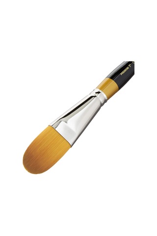 Lexroo 9600-1, Premium Sanatçı Fırçası, Golden Taklon Oval Yıkama Boyutu: 1, Ahşap, 1