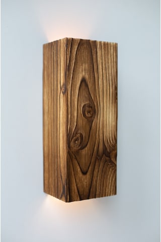 Decrthuma Yansıtma Tasarımlı Çift Yönlü Ahşap Salon Duvar Aplik Antik Eskitme