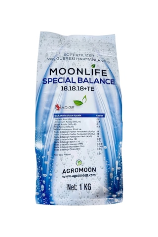 Moonlife Specıal Balance Npk Sıvı Gübre 18-18-18+te 1 KG