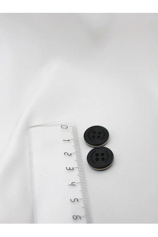 The New Button Karbonat Düğmeler Siyah Küçük 15 Mm 12 Adet. 275179815