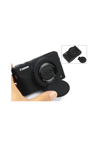Fejytor Canon Powershot G7 X Mark Iıı Uyumlu Silikon Koruyucu Kılıf,yumuşak, Darbeye Dayanıklı Aksiyon Kamera Aksesuarları Siyah