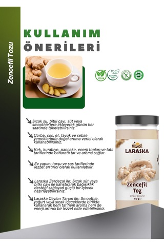 Zencefil Tozu 50g Ginger Ground