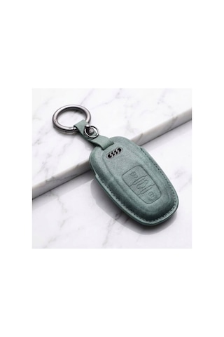 Audi A4 A5 A6l A5 A6l A7 A8 Q5 3 Buton Smart Kumanda Kılıfı Lüx Premium Süet Deri