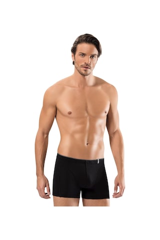 Erdem Siyah Pamuk Elastan Boxer 1479 Siyah