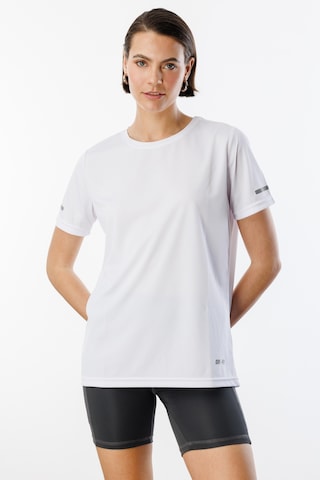 Genius Store Kadın Nem Emici Hızlı Kuruma Atletik Teknik Performans Spor T-shirt Drıfıt-kısakol Beyaz