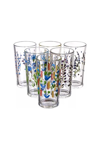 Osz Yüksek Rakımlı Cam Meyve Suyu Bardakları Seti, 6 Adet, 230 Ml 229413292 Beyaz