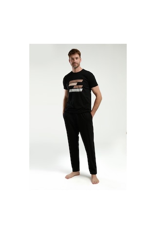 Arnetta Erkek Siyah Pijama Takımı Ar3336-s-v2 Siyah