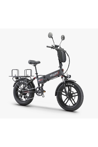 Skyjet Gtııı Pro Elektrikli Bisiklet Ayna Ve Çanta Hediyeli Siyah